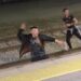 La grave agresión que sufrieron los  vigilantes de seguridad en un tren de la línea R2 Nord termina con un trabajador herido de gravedad