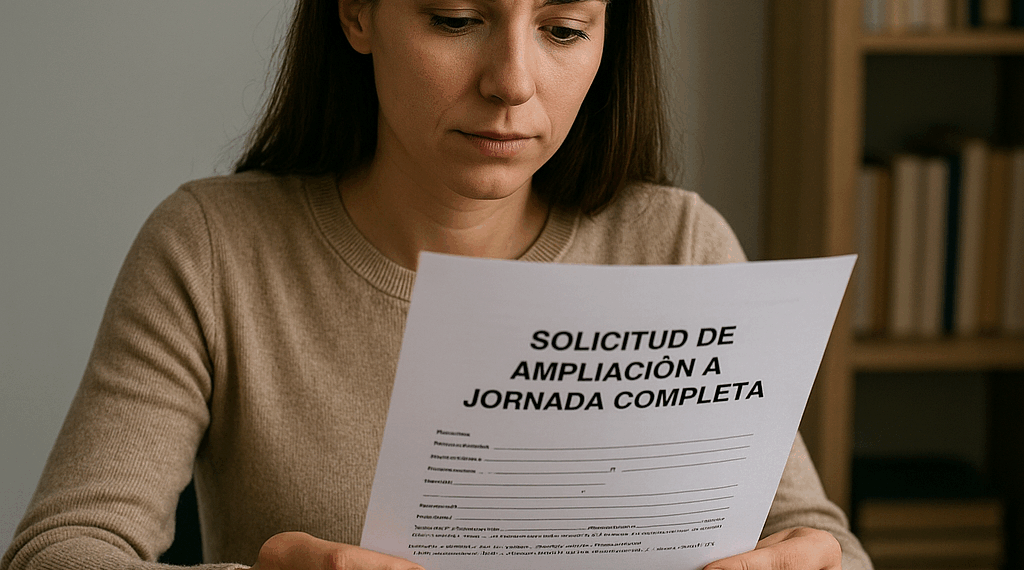 📄 Modelo de Solicitud de Ampliación a Jornada Completa