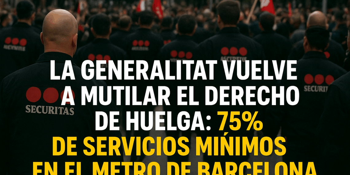 La Generalitat vuelve a mutilar el derecho de huelga