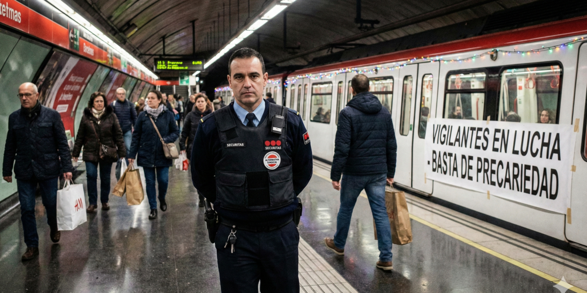 Los Vigilantes del Metro de Barcelona endurecen la lucha en Navidad y Año Nuevo