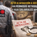 NUEVA ACTA DE INFRACCIÓN CONTRA Securitas Seguridad España POR INCUMPLIR EL CÓMPUTO DE PERMISOS RETRIBUIDOS Y EL ABONO DE PLUSES SALARIALES