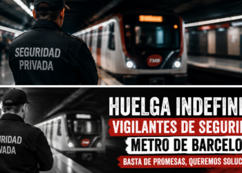 Alternativa Sindical reactiva la huelga indefinida de los vigilantes de seguridad del Metro de Barcelona ante la falta de soluciones reales